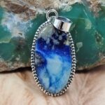Afghanite 1.5" 925 Sterling Silver Pendant (REXT163-59)