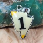 No.1 Pool Ball 1.5" 925 Sterling Silver Pendant (REXT163-71)
