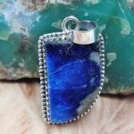 Afghanite 1.5" 925 Sterling Silver Pendant (REXT163-61)