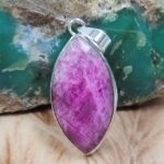 Pink Rainbow Moonstone 2" 925 Sterling Silver Pendant (REXT163-35)
