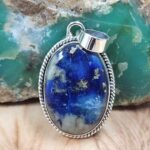 Afghanite 1.5" 925 Sterling Silver Pendant (REXT163-95)