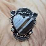 Blue Opal Size US 10 925 Sterling Silver Ring (REXT107-80)