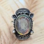 Mystic Quartz Size US 9 925 Sterling Silver Ring (REXT107-72)