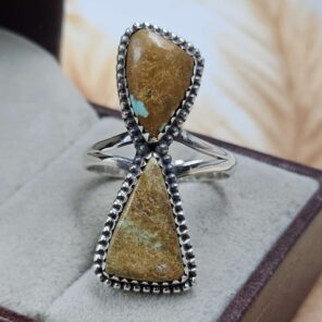 Mine 8 Turquoise Rings Size US 10 925 Sterling Silver Ring (REXT120-60)