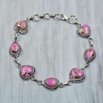 Cotton Candy Turquoise 925 Sterling Silver Bracelet (REXT40-322)