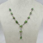 Yungai Green Turquoise 925 Sterling Silver Necklace (REXT111-102)