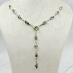 Yungai Green Turquoise 925 Sterling Silver Necklace (REXT111-103)