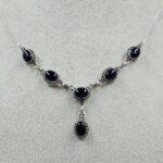 Black Onyx 925 Sterling Silver Necklace (REXT131-65)