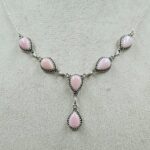 Pink Queen Conch 925 Sterling Silver Necklace (REXT131-67)