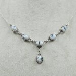 White Buffalo Turquoise 925 Sterling Silver Necklace (REXT131-51)