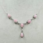 Pink Queen Conch 925 Sterling Silver Necklace (REXT131-52)