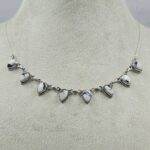 White Buffalo Turquoise 925 Sterling Silver Necklace (REXT130-49)