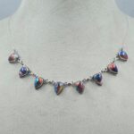 Pink Dahlia Turquoise 925 Sterling Silver Necklace (REXT130-51)