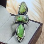 Yungai Green Turquoise 925 Sterling Silver Ring (RS5-183)