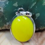 Gaspeite 925 Sterling Silver Pendant (REXT2-89)