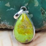 Gaspeite 925 Sterling Silver Pendant (REXT2-100)