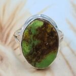 Gaspeite Size US 7 925 Sterling Silver Ring (REXT29-426)