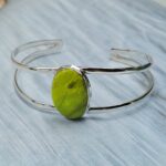 Gaspeite 925 Sterling Silver Bracelet (REXT2-125)