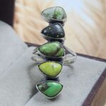Yungai Green Turquoise 925 Sterling Silver Ring (RS5-178)