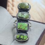 Yungai Green Turquoise 925 Sterling Silver Ring (RS5-170)
