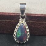 Black Opal 1" 925 Sterling Silver Pendant (REXT79-140)