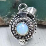 Ethiopian Opal 925 Sterling Silver Poison Box Pendant (REXT164-71)
