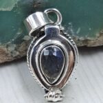 Labradorite 925 Sterling Silver Poison Box Pendant (REXT164-52)