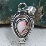 Red Rose Dahlia 925 Sterling Silver Poison Box Pendant (REXT164-54)
