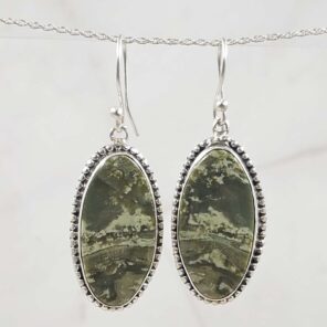Jasper 925 Sterling Silver Earring (REXT15-81)