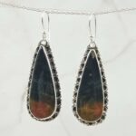 Bloodstone 925 Sterling Silver Earring (REXT15-102)