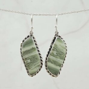 Jasper 925 Sterling Silver Earring (REXT15-84)