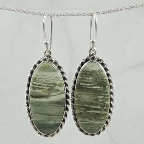 Jasper 925 Sterling Silver Earring (REXT15-82)