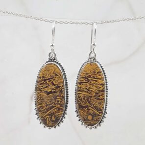 Jasper 925 Sterling Silver Earring (REXT15-93)
