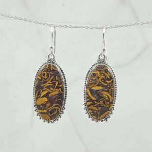Jasper 925 Sterling Silver Earring (REXT15-94)