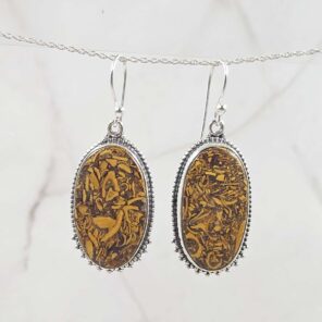 Jasper 925 Sterling Silver Earring (REXT15-91)