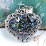 Aurora Opal Spade 925 Sterling Silver Pendant (REXT15-70)