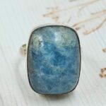 Aquamarine Size US 10 925 Sterling Silver Ring (REXT167-111)