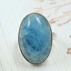 Aquamarine Size US 8 925 Sterling Silver Pendant (REXT167-113)