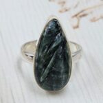 Serphanite Size US 9 925 Sterling Silver Ring (REXT167-93)
