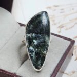 Serphanite Size US 7 925 Sterling Silver Ring (REXT167-84)