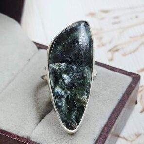 Serphanite Size US 7 925 Sterling Silver Ring (REXT167-84)