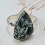 Serphanite Size US 10 925 Sterling Silver Ring (REXT167-96)