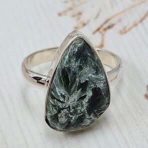 Serphanite Size US 10 925 Sterling Silver Ring (REXT167-96)