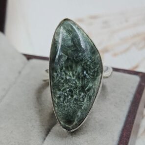 Serphanite Size US 9 925 Sterling Silver Ring (REXT167-91)