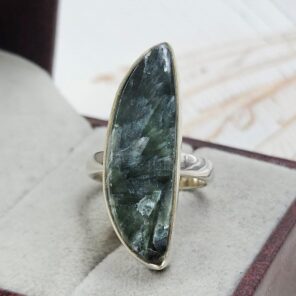 Serphanite Size US 9 925 Sterling Silver Ring (REXT167-90)