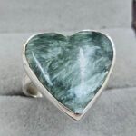 Serphanite Size US 8 925 Sterling Silver Ring (REXT167-86)