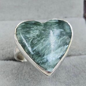 Serphanite Size US 8 925 Sterling Silver Ring (REXT167-86)