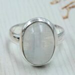 Blue Lace Agate Size US 9 925 Sterling Silver Ring (REXT167-108)