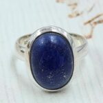 Lapis Lazuli Size US 9 925 Sterling Silver Ring (REXT167-107)