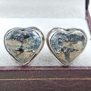 Black Jack Turquoise 925 Sterling Silver Earring (REXT139-65)